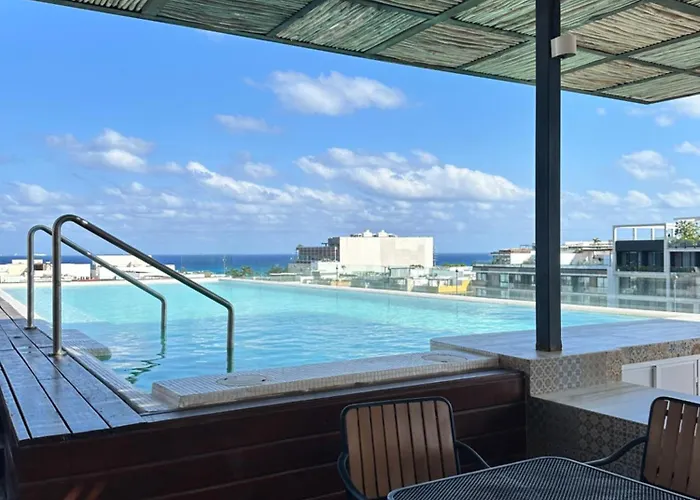 Departamento 5ta Av - Cerca De La Playa Con Rooftop Pool & Cancha De Padel Playa del Carmen
